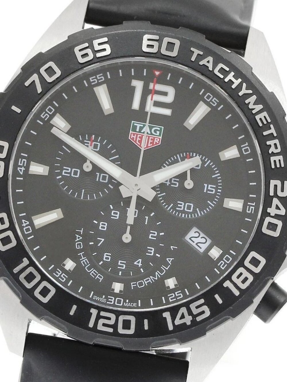 TAG HEUER Formula 1 CAZ1010 Chronograph Date Black Dial Quartz Men's _961133